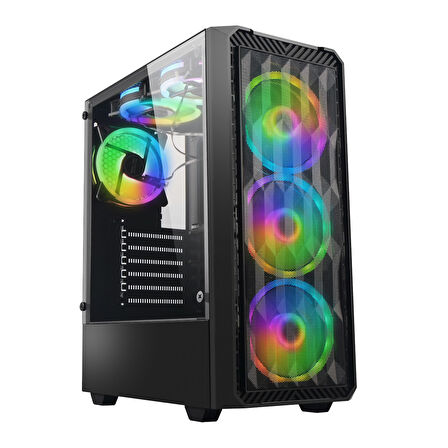 Xaser Abyss X1 i5 12400F 16GB Ram 512GB M.2 NVMe SSD 8GB RX580 256Bit Masaüstü Oyuncu Bilgisayarı