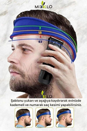 Erkek Saç Kesme Kılavuzu - Evde Kolay Tıraş Ense Kesim Şablonu