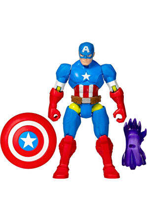MixMashers Marvel Captain America Avengers Figür Captain America Figür Lisanslı