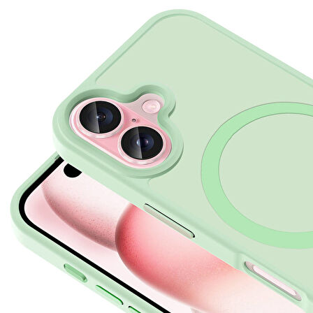 Gpack Apple iPhone 16 Plus Kılıf Magsafeli Mat Arka Yüzey Sio Kapak