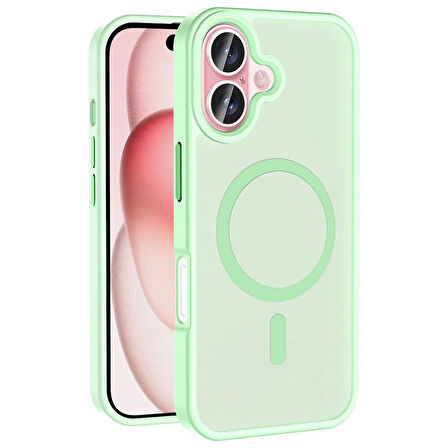 Gpack Apple iPhone 16 Plus Kılıf Magsafeli Mat Arka Yüzey Sio Kapak