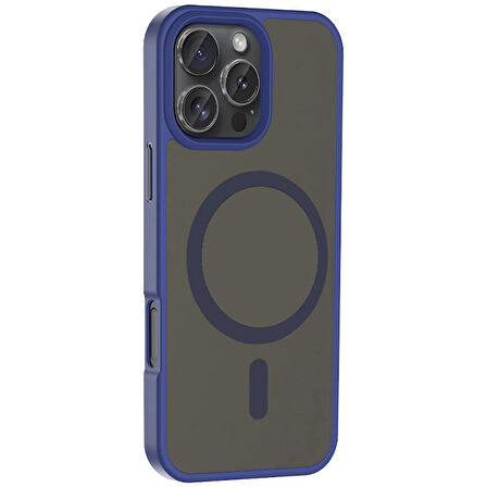 Gpack Apple iPhone 16 Pro Kılıf Magsafeli Mat Arka Yüzey Sio Kapak