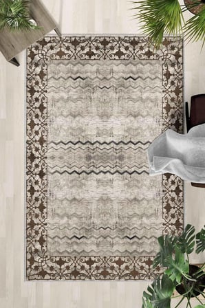 Kaymaz Taban Yıkanabilir Halı – Mutfak, Salon, Yatak Odası için Modern Dijital Baskı Halı (SLNHALI33