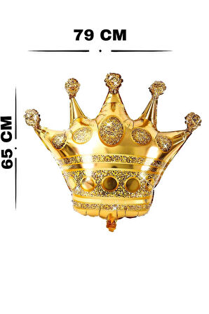 Folyo Balon Kral Tac 79×65 Cm