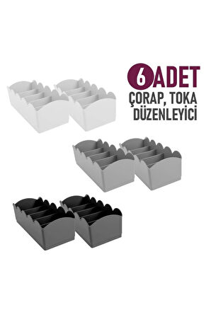 Çorap Toka Düzenleyici Çekmece Içi Organizer Dolap Düzenleyici