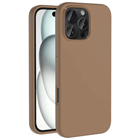 Gpack Apple iPhone 16 Pro Max Kılıf Magsafeli Silinebilir Sert Silikon Kivi Kapak