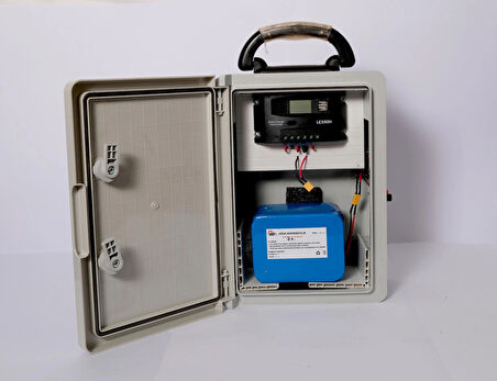 Elektrikli Çit (18A LiFePO Set-1) Domuz Ayı Kovucu 50 Watt Panel 500mt Galv. 100 Ad. Demir İzolatör