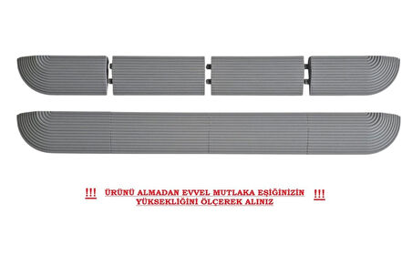3YK.3d  1,8 cm X 85cm KAPI EŞİĞİ RAMPASI (( GRİ )) Tüm Robot Süpürge ve Tekerlekli sandalye'ler için ..