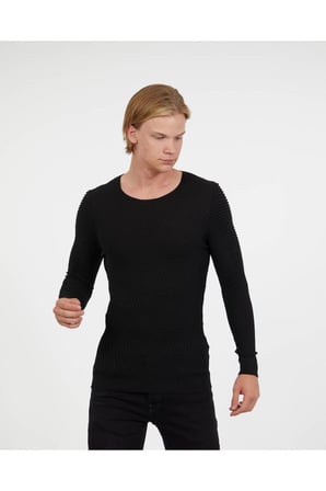 Slim Fit Naturel Pamuk Triko Kazak Tüylenmeyen Dar Kesim Body Fit Şık Kazak
