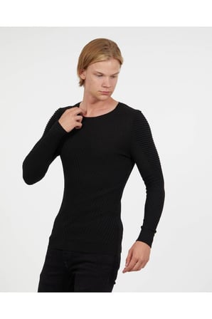 Slim Fit Naturel Pamuk Triko Kazak Tüylenmeyen Dar Kesim Body Fit Şık Kazak