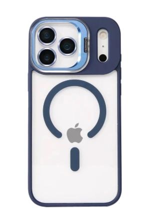 iPhone 18 Pro Max Kılıf M-Safe Şarj Özellikli Lensli Standlı Azn-Remim