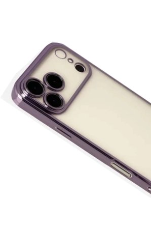 iPhone 18 Pro Max Kılıf Silikon Lazer Lensli Kamera Korumalı Azn-Rzr