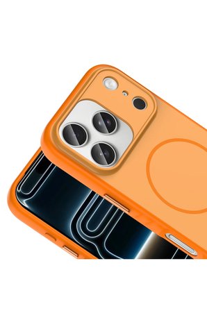 iPhone 18 Pro Max Kılıf M-safe Şarj Özellikli Şık Tasarım Zr-Tea