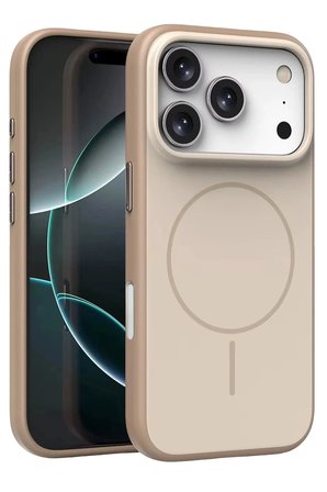 Apple iPhone 18 Pro Max Kılıf M-safe Şarj Özellikli Parlayan Simli Zr-Neva