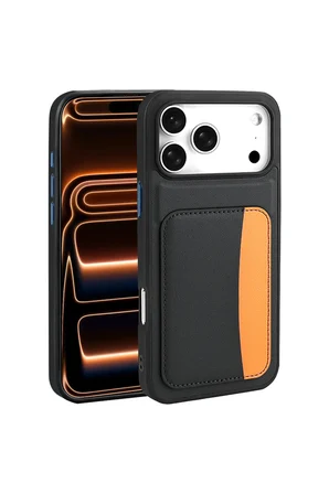 iPhone 18 Pro Max Kılıf Kartlıklı Silikon Kapak Zr-XKart