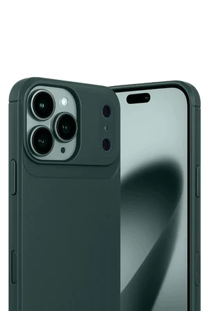 Apple iPhone 18 Pro Max Kılıf Karbon Görünümlü Silikon Azn-Carbon