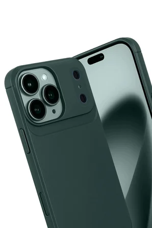 Apple iPhone 18 Pro Max Kılıf Karbon Görünümlü Silikon Azn-Carbon