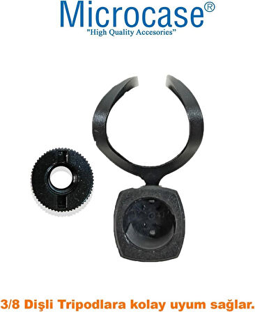 Microcase 180 Derece Ayarlanabilir Universal Mikrofon Tutucu Parça AL4621 SİYAH