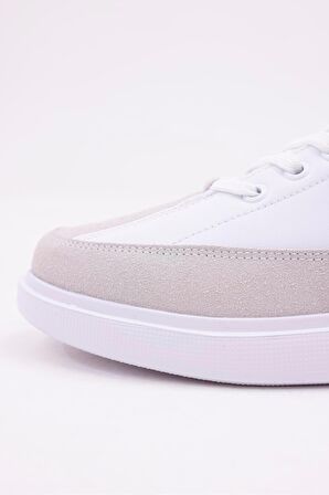 Dijital Baskı Erkek Beyaz-Gri Sneaker Ayakkabı
