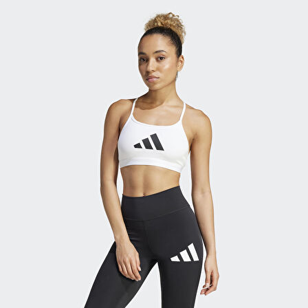 adidas AERCT BL BRA Beyaz Kadın Sporcu Sütyeni JE3773