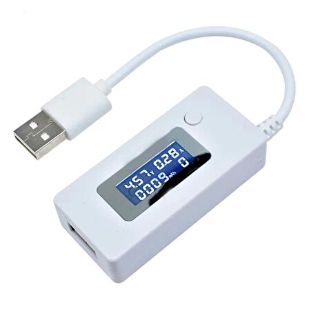 DC 3-7V USB Voltmetre Ampermetre Göstergeli Mobile Şarj Kapasite Test Edici