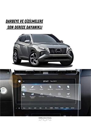 Hyundai Tucson 2021 10.25 İnç Navigasyon ve Multimedya Uyumlu Nano Ekran Koruyucu