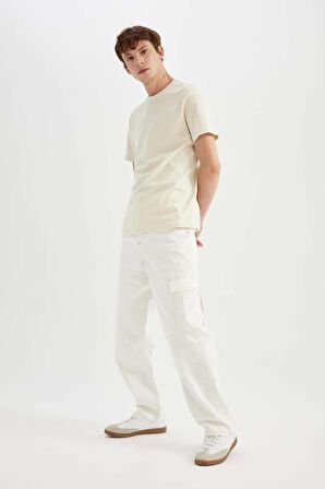 DeFacto Baggy Geniş Kalıp Normal Bel Geniş Paça Jean Pantolon C1511AX24SMWT34