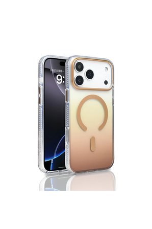 Apple iPhone 18 Pro Max Kılıf M-safe Şarj Özellikli Transparan Renk Geçişli Zr-Toros