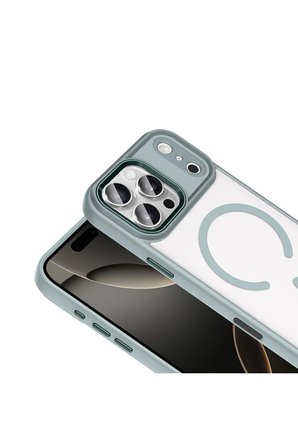 Apple iPhone 18 Pro Max Kılıf MgSafe Özellikli Mat Yüzey Zr-Krom