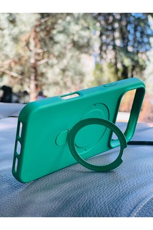 Apple iPhone 18 Pro Max Kılıf MgSafe Özellikli Standlı Pastel Renkler Azn-Reggal