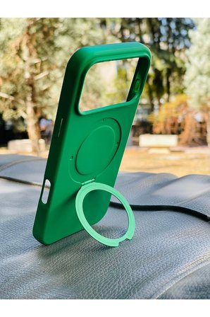 Apple iPhone 18 Pro Max Kılıf MgSafe Özellikli Standlı Pastel Renkler Azn-Reggal