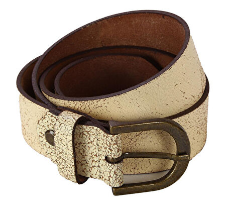 ALEXANDERGARDI KADIN HAKİKİ DERİ KEMER, SÜTLÜ KAHVERENGİ (19-KMR B 09)