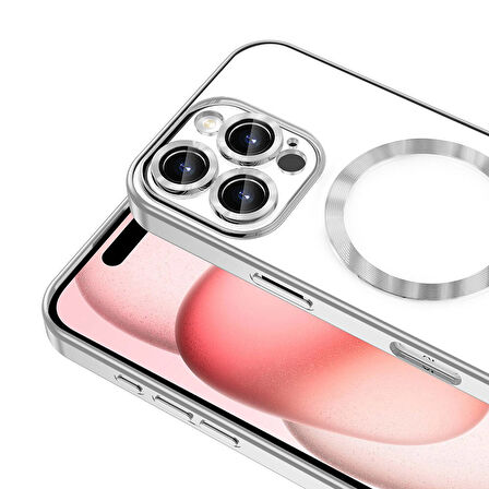 Gpack Apple iPhone 16 Pro Kılıf Demre Renkli Silikon Magsafe Wireless Şarj Özellikli