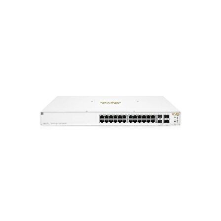 HP Aruba Instant On JL684B 1930-24G, 24Port,  GigaBit, 24 Port PoE, 370W, 4 Port Gigabit SFP, Yönetilebilir, Rack Mount Switch