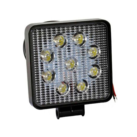 İnwells Çalışma Lambası Kare 9 Led 27 Watt