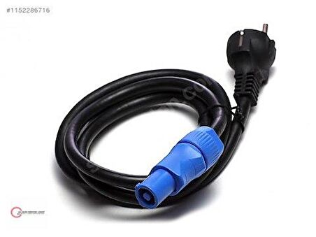 Powercon 220V Kablo 2 Metre 3x1.5 mm