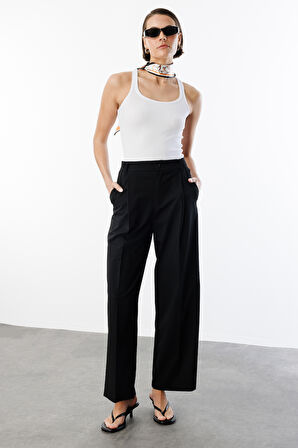 Kadın Fitilli Görünümlü Kalın Askılı Basic Atlet ATLET1