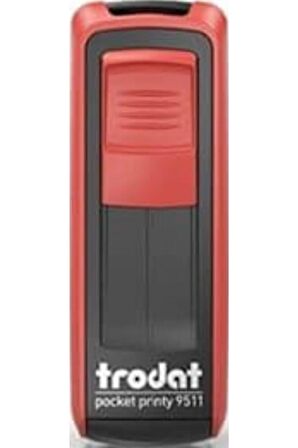 Trodat Cep Kaşe P4 38x14 MM Kırmızı,Mavi Keçe 9511