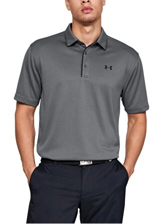 Under Armour 1290140-040 Tech P Koyu Antrasit Erkek Bol Kesim Polo T-Shirt