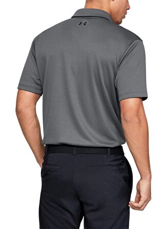 Under Armour 1290140-040 Tech P Koyu Antrasit Erkek Bol Kesim Polo T-Shirt