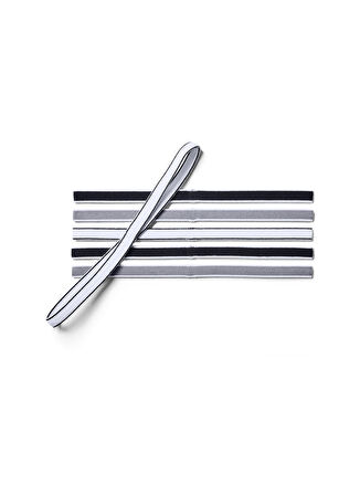 Under Armour Siyah - Gri - Beyaz Saç Bandı 1286016-UA Mini Headbands (6pk)