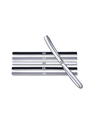 Under Armour Siyah - Gri - Beyaz Saç Bandı 1286016-UA Mini Headbands (6pk)