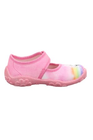 Superfit Bonny Kız Çocuk Ev Kreş Ayakkabısı Beyaz At - Pembe 000281-5540