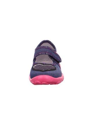 Superfit Bonny Kız Çocuk Ev Kreş Ayakkabısı Kalpli - Lacivert 000280-8000