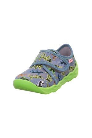 Superfit Bubble Çocuk Ev Kreş Ayakkabısı Dino - Yeşil 006273-8420