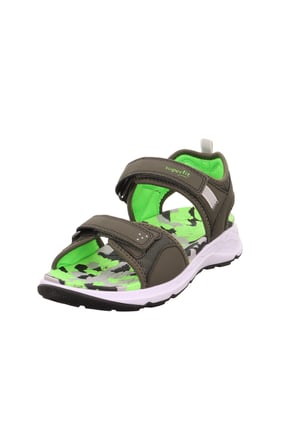 Superfit Criss Cross Çocuk Sandalet Kamuflaj - Haki 000586-7010