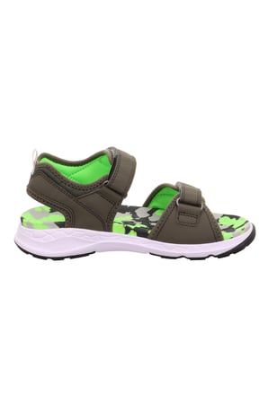Superfit Criss Cross Çocuk Sandalet Kamuflaj - Haki 000586-7010
