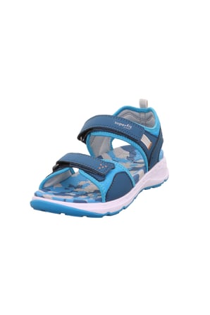 Superfit Criss Cross Çocuk Sandalet Kamuflaj - Mavi 000586-8010