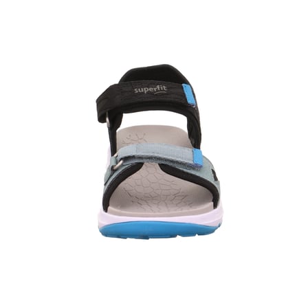 Superfit Criss Cross Çocuk Sandalet - Siyah Mavi 000588-0000
