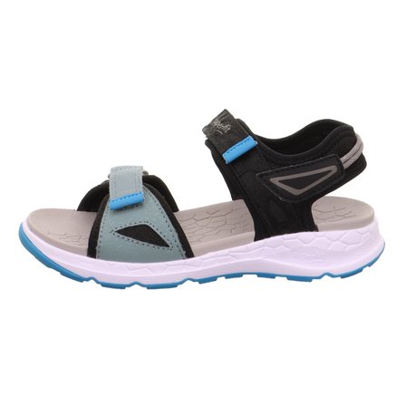 Superfit Criss Cross Çocuk Sandalet - Siyah Mavi 000588-0000
